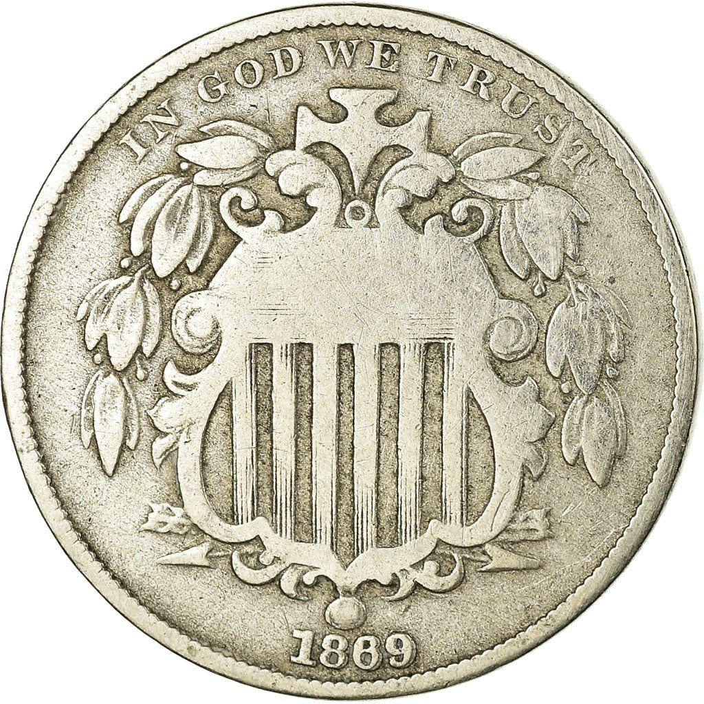 Münze, Vereinigte Staaten, Shield Nickel, 5 Cents, 1869, U.S. Mint