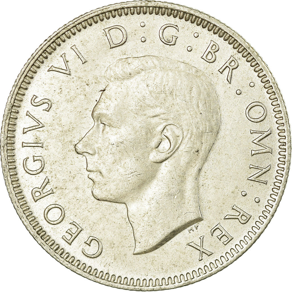 Coin, Great Britain, George VI, Shilling, 1942, AU(55-58), Silver, KM:854