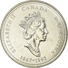 Coin, Canada, Elizabeth II, Northwest Territories, 25 Cents, 1992, Royal