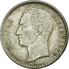 Coin, Venezuela, 50 Centimos, 1954, Philadelphia, AU(50-53), Silver, KM:36