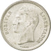 Coin, Venezuela, 25 Centimos, 1954, AU(55-58), Silver, KM:35