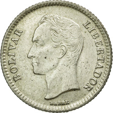 Moneta, Venezuela, 25 Centimos, 1954, SPL-, Argento, KM:35