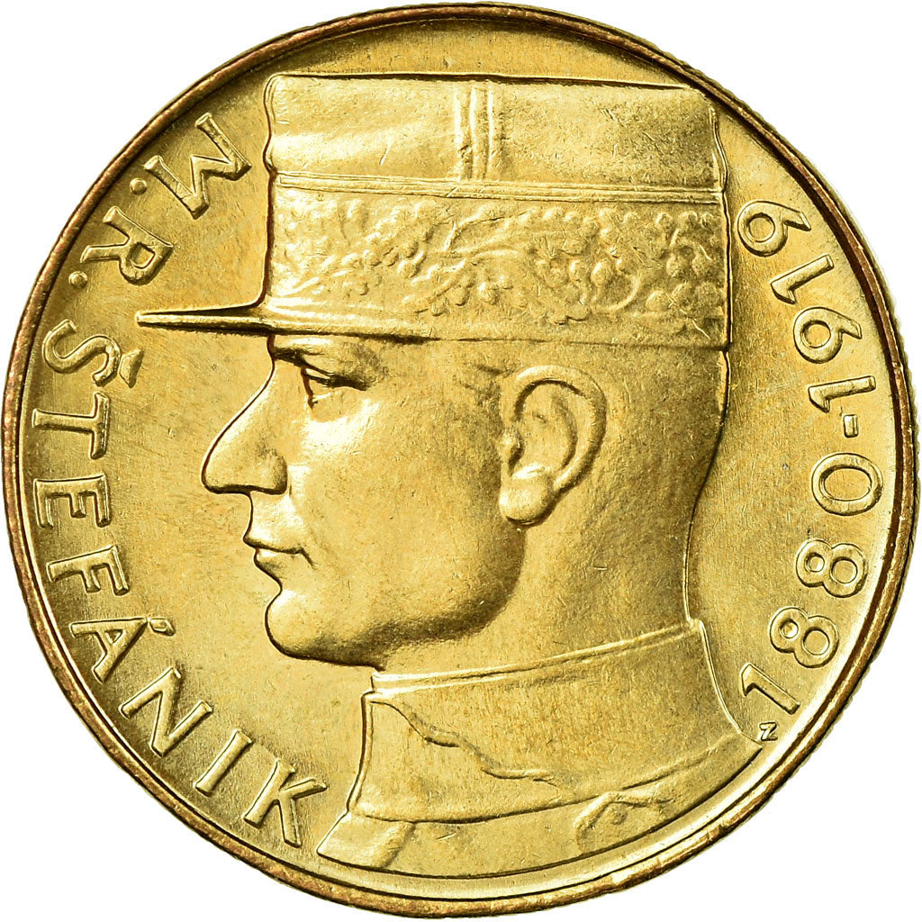 Coin, Czechoslovakia, 10 Korun, 1991, AU(55-58), Nickel-Bronze, KM:153