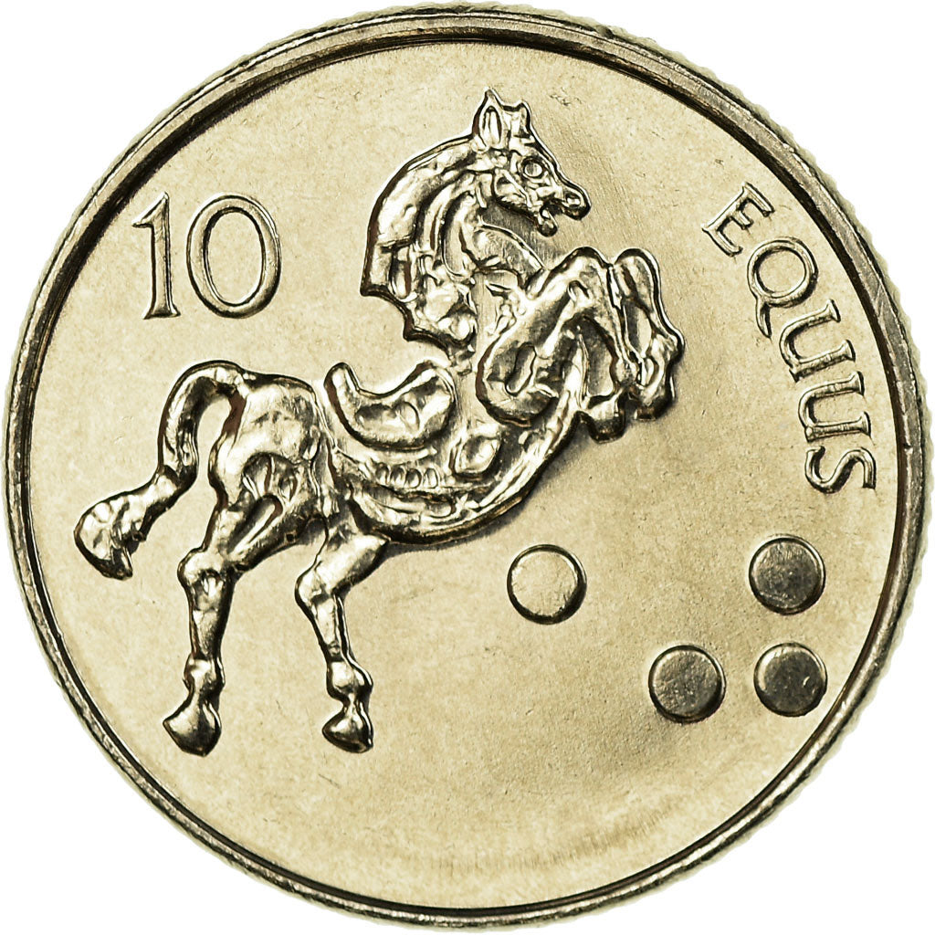 Moeda, Eslovénia, 10 Tolarjev, 2006, AU(55-58), Cobre-níquel, KM:41