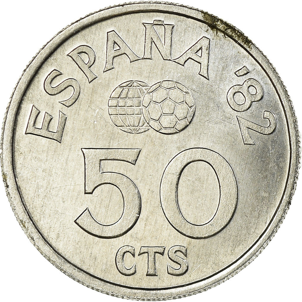 Munten, Spanje, Juan Carlos I, 50 Centimos, 1980, PR, Aluminium, KM:815