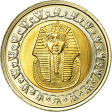 Münze, Ägypten, Pound, 2005, Cairo, VZ, Bi-Metallic, KM:940