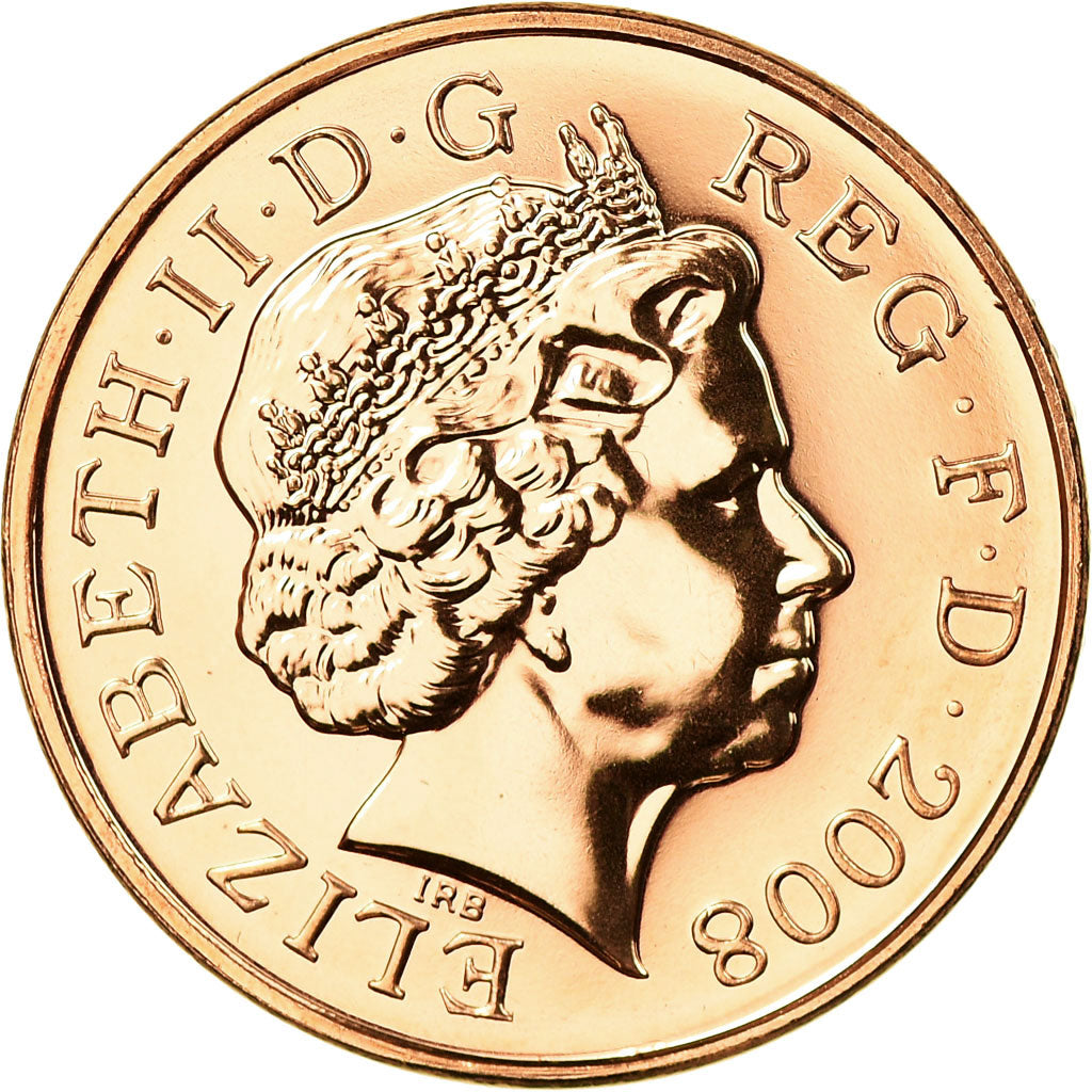 Monnaie, Grande-Bretagne, Elizabeth II, Penny, 2008, SPL, Copper Plated Steel