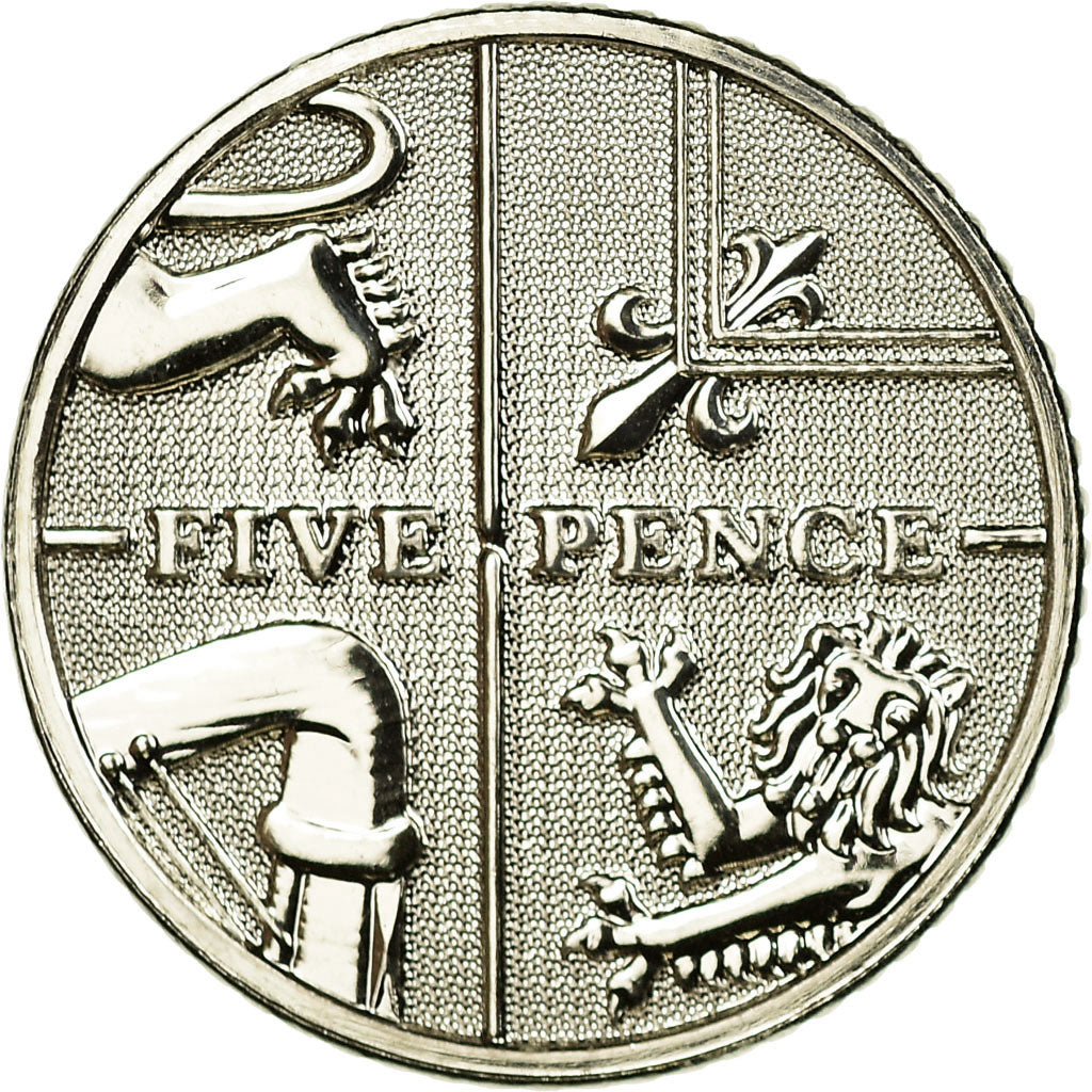 Coin, Great Britain, Elizabeth II, 5 Pence, 2008, MS(63), Copper-nickel, KM:988