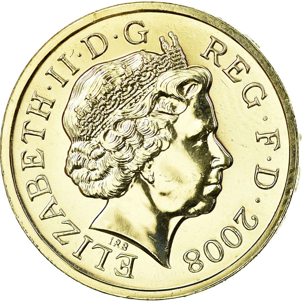 Coin, Great Britain, Elizabeth II, Pound, 2008, British Royal Mint, MS(63)