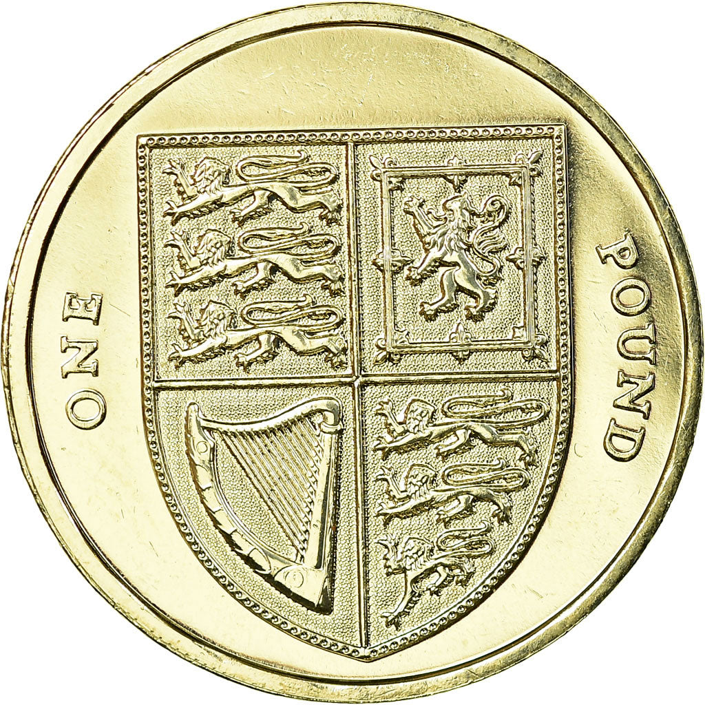 Coin, Great Britain, Elizabeth II, Pound, 2008, British Royal Mint, MS(63)