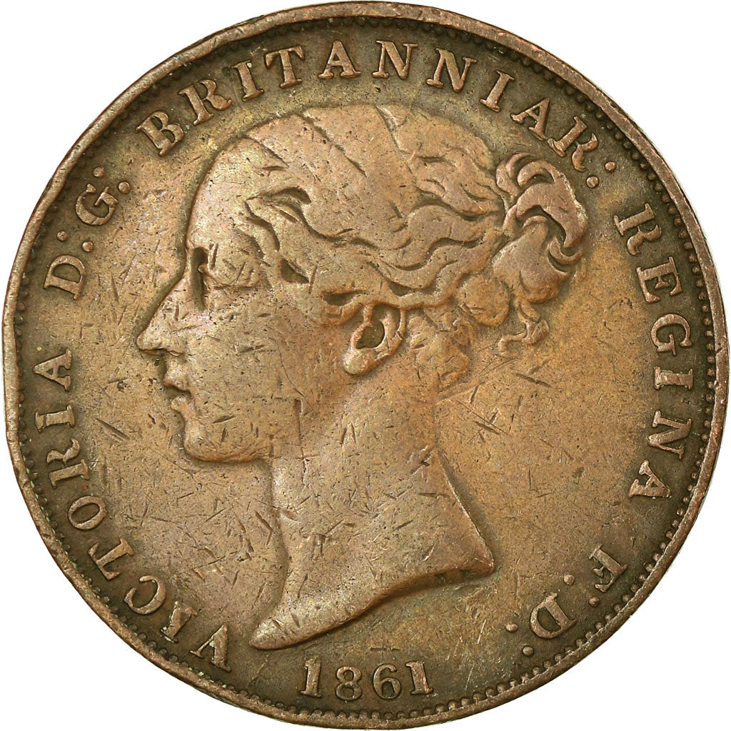 Coin, Jersey, Victoria, 1/26 Shilling, 1861, VF(30-35), Copper, KM:2