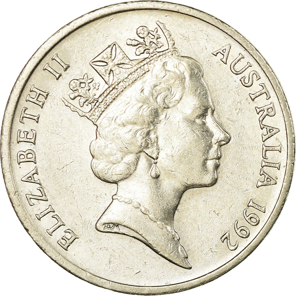 Monnaie, Australie, Elizabeth II, 10 Cents, 1992, TTB, Copper-nickel, KM:81