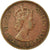 Moneda, Mauricio, Elizabeth II, 5 Cents, 1975, BC+, Bronce, KM:34
