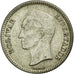 Coin, Venezuela, 25 Centimos, 1954, AU(50-53), Silver, KM:35