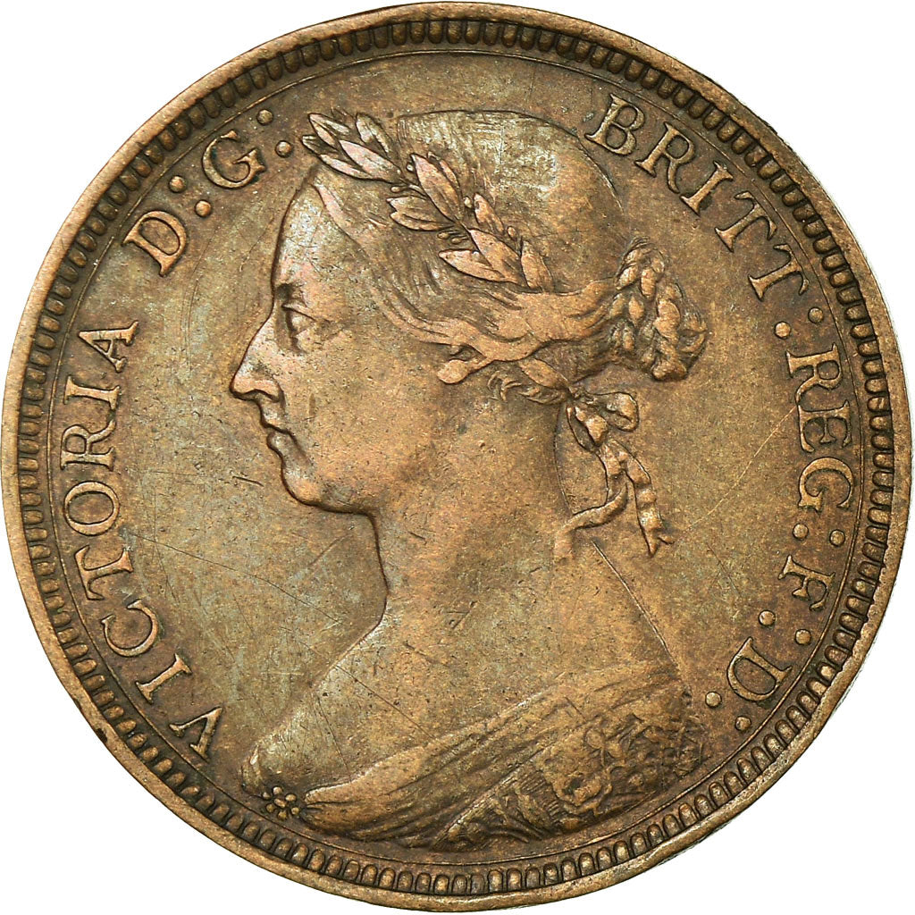 Coin, Great Britain, Victoria, 1/2 Penny, 1887, EF(40-45), Bronze, KM:754