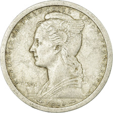 Coin, Togo, 2 Francs, 1948, Paris, EF(40-45), Aluminum, KM:5