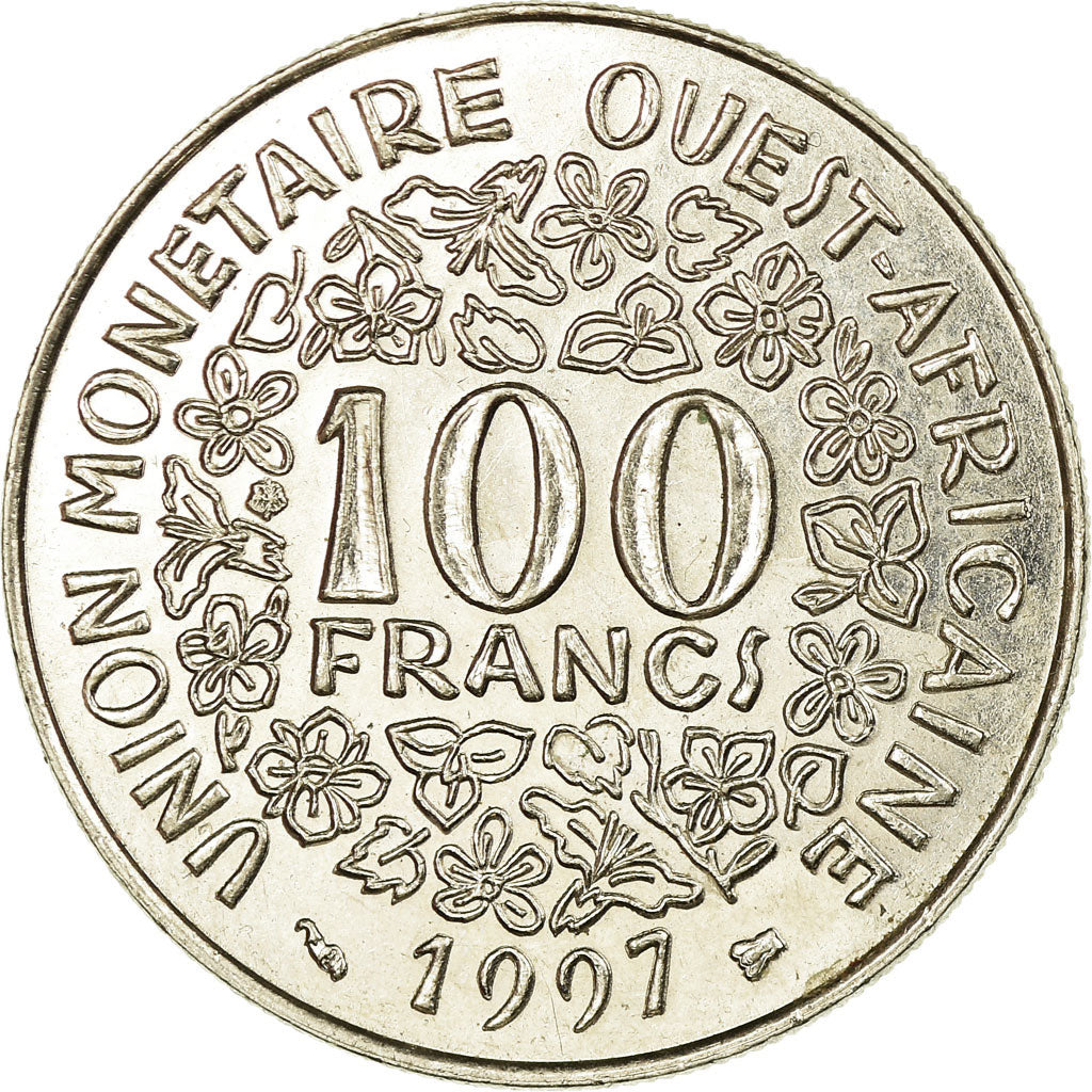 Munten, West Afrikaanse Staten, 100 Francs, 1997, ZF, Nickel, KM:4