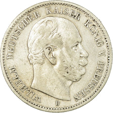 Moeda, Estados Alemães, PRUSSIA, Wilhelm I, 2 Mark, 1876, Vienne, VF(30-35)