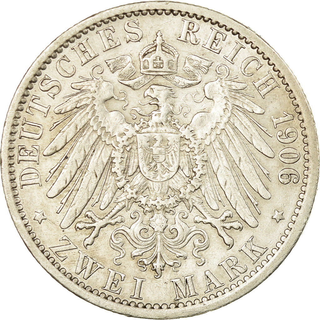 Coin, German States, PRUSSIA, Wilhelm II, 2 Mark, 1906, Berlin, EF(40-45)