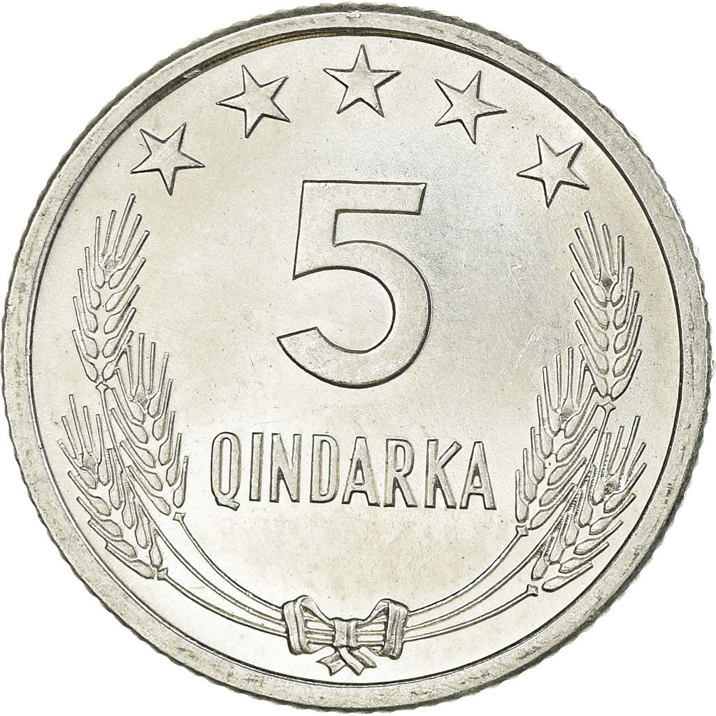 Monnaie, Albania, 5 Qindarka, 1964, SUP, Aluminium, KM:39
