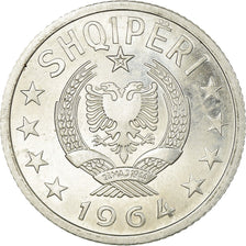 Coin, Albania, 5 Qindarka, 1964, AU(55-58), Aluminum, KM:39
