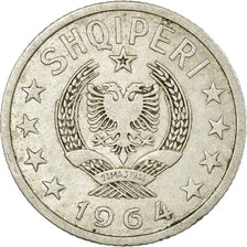 Münze, Albania, 5 Qindarka, 1964, SS, Aluminium, KM:39