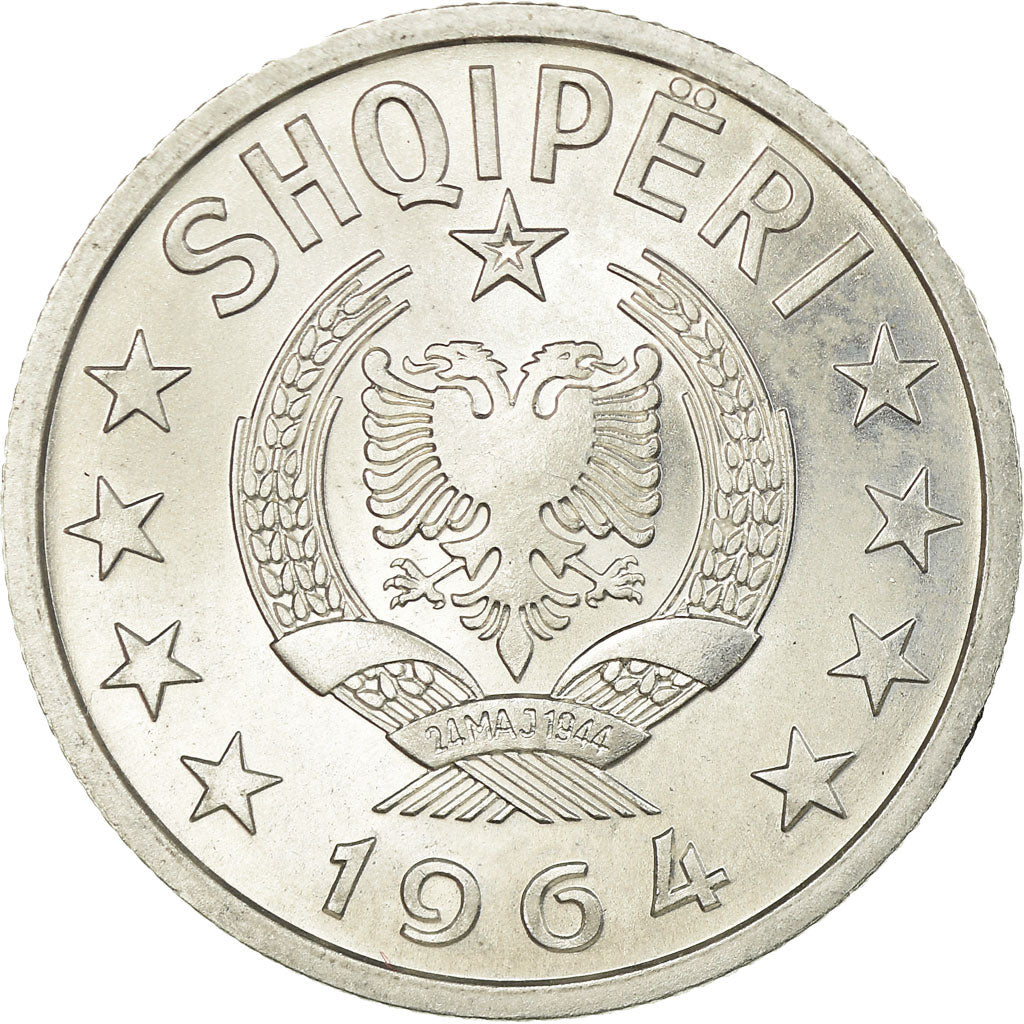 Monnaie, Albania, 20 Qindarka, 1964, SUP, Aluminium, KM:41