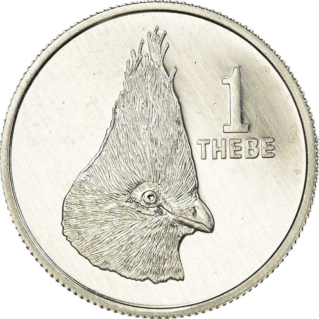 Coin, Botswana, Thebe, 1976, British Royal Mint, AU(55-58), Aluminum, KM:3