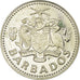 Moneta, Barbados, 25 Cents, 1975, Franklin Mint, SPL-, Rame-nichel, KM:13