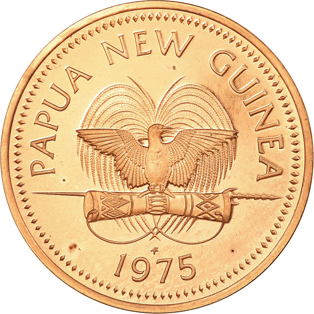 Moneta, Papua Nuova Guinea, 2 Toea, 1975, SPL-, Bronzo, KM:2