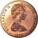 Coin, Cook Islands, Elizabeth II, Cent, 1977, Franklin Mint, USA, EF(40-45)