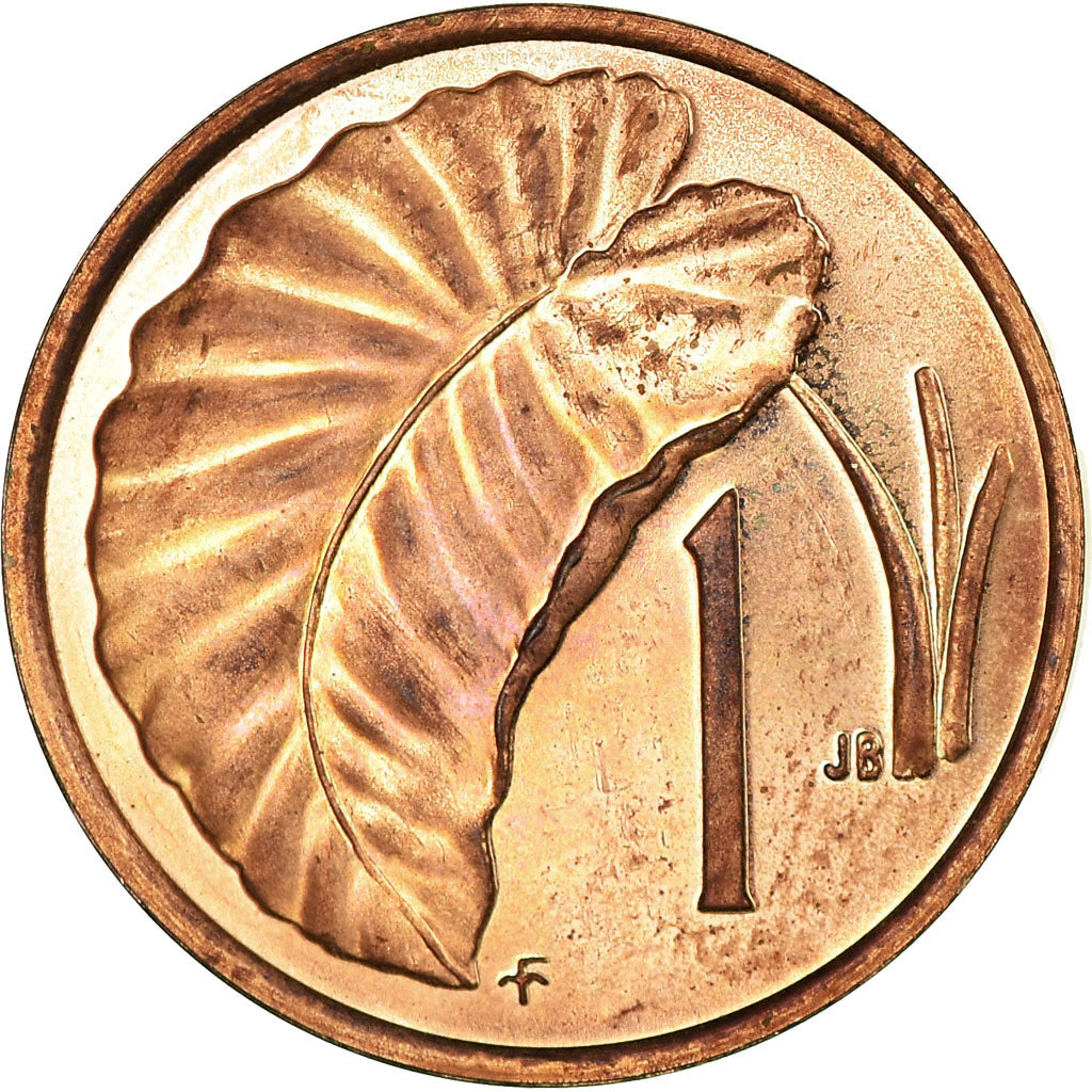 Coin, Cook Islands, Elizabeth II, Cent, 1977, Franklin Mint, USA, EF(40-45)