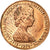 Moeda, Ilhas Virgens Britânicas, Elizabeth II, Cent, 1974, Franklin Mint