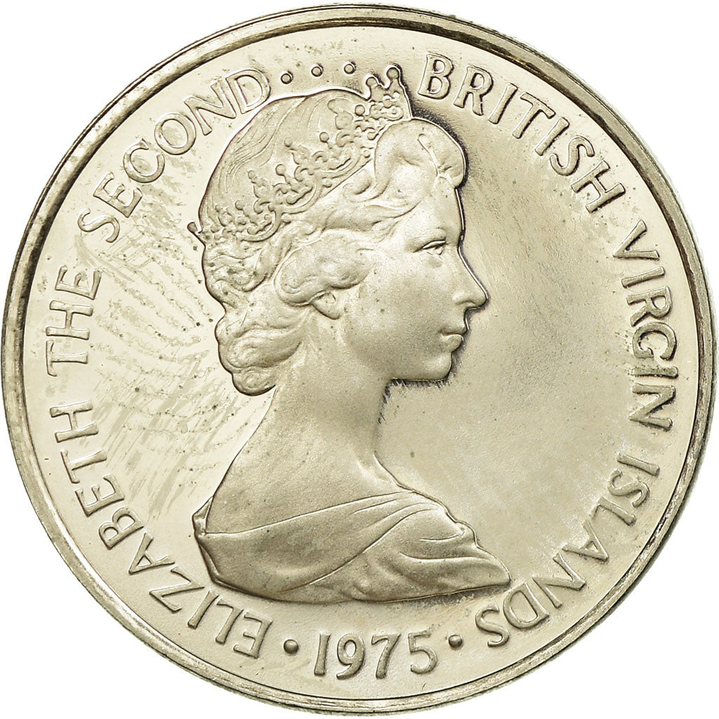 Coin, BRITISH VIRGIN ISLANDS, Elizabeth II, 5 Cents, 1975, Franklin Mint