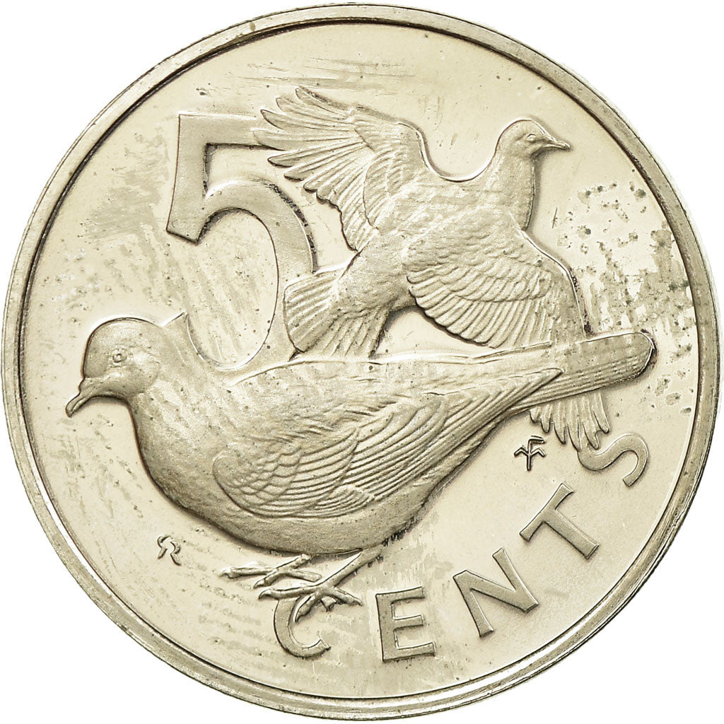 Coin, BRITISH VIRGIN ISLANDS, Elizabeth II, 5 Cents, 1975, Franklin Mint
