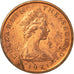 Coin, Isle of Man, Elizabeth II, 1/2 New Penny, 1971, AU(55-58), Bronze, KM:19