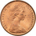 Coin, Australia, Elizabeth II, 2 Cents, 1966, AU(55-58), Bronze, KM:63
