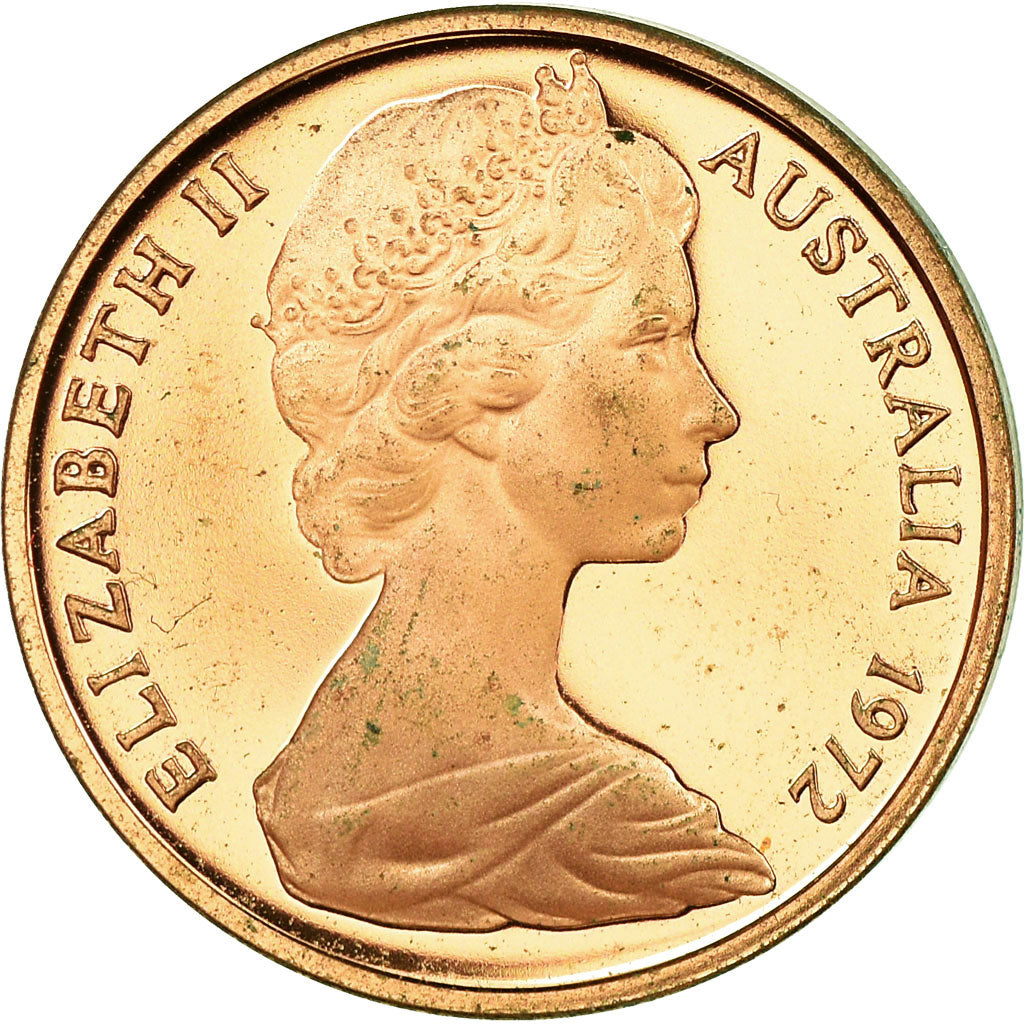 Moeda, Austrália, Elizabeth II, Cent, 1972, MS(60-62), Bronze, KM:62