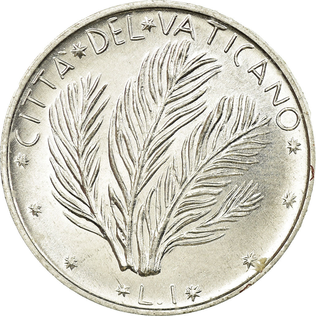 Munten, Vaticaanstad, Paul VI, Lira, 1975, PR, Aluminium, KM:116