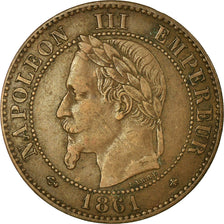 Coin, France, Napoleon III, Napoléon III, 2 Centimes, 1861, Paris, EF(40-45)
