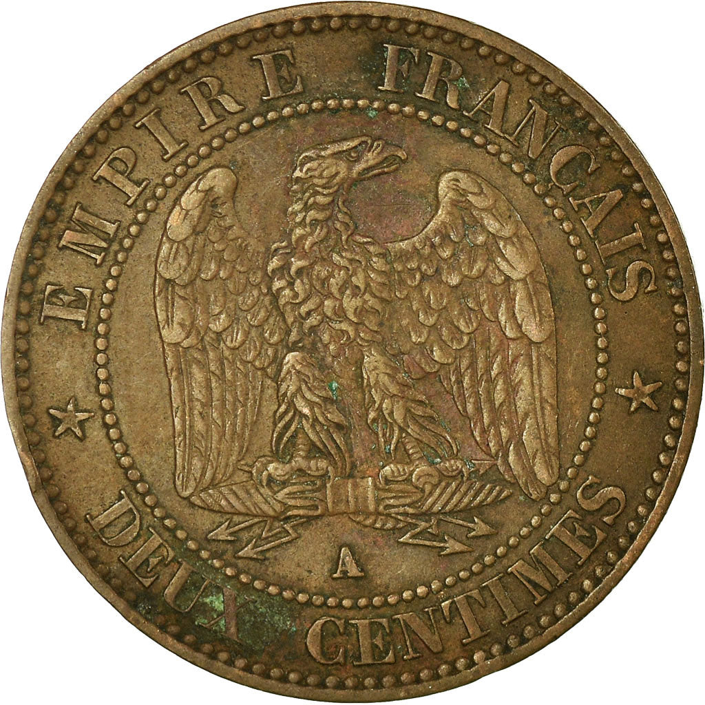 Coin, France, Napoleon III, Napoléon III, 2 Centimes, 1861, Paris, EF(40-45)