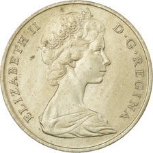 Coin, Gibraltar, Elizabeth II, Crown, 1967, EF(40-45), Copper-nickel, KM:4