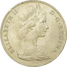 Coin, Gibraltar, Elizabeth II, Crown, 1969, EF(40-45), Copper-nickel, KM:4