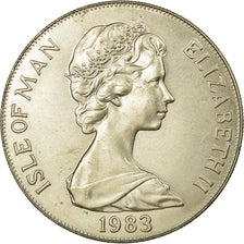 Coin, Isle of Man, Elizabeth II, Crown, 1983, Pobjoy Mint, AU(55-58)