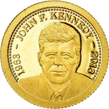 Moneta, Mongolia, John F. Kennedy, 500 Tugrik, 2013, MS(63), Złoto