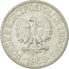 Moeda, Polónia, 50 Groszy, 1968, Warsaw, EF(40-45), Alumínio, KM:48.1