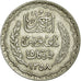 Coin, Tunisia, Ahmad Pasha Bey, 5 Francs, 1939, Paris, MS(60-62), Silver, KM:264