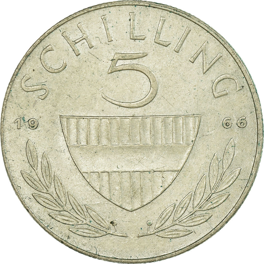 Moneta, Austria, 5 Schilling, 1966, BB, Argento, KM:2889