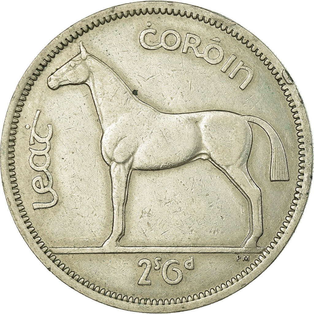 Moneta, REPUBBLICA D’IRLANDA, 1/2 Crown, 1959, BB, Rame-nichel, KM:16a