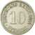 Coin, GERMANY - EMPIRE, Wilhelm II, 10 Pfennig, 1912, Stuttgart, EF(40-45)